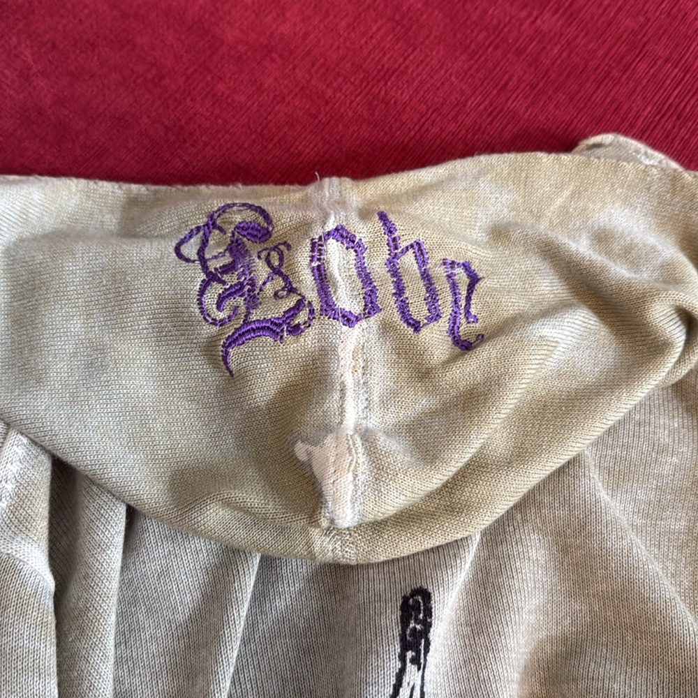 Distressed Extra long Ed Hardy Hooded Zip-up - Picture 7 of 14